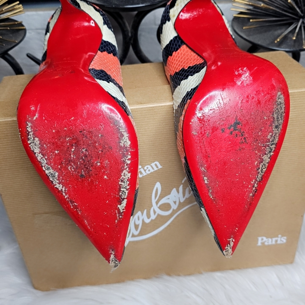 Christian Louboutin Python So Kate Pumps - image 6